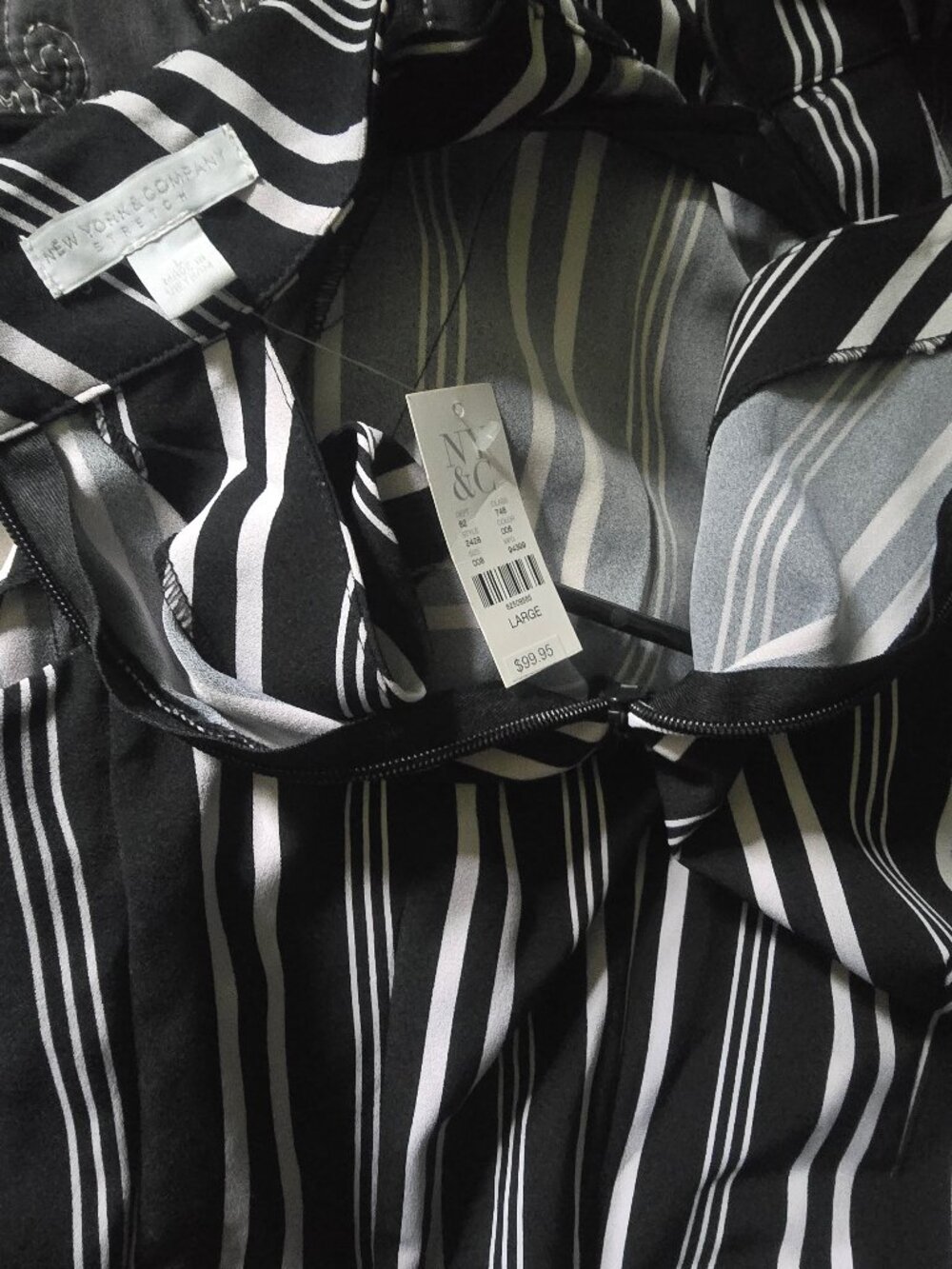 New York and Company Black and White Jumpsuit - Picture 5 of 5